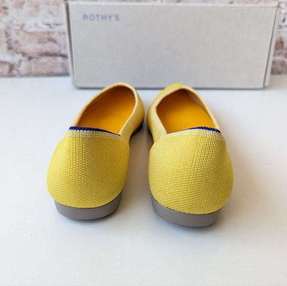 Rothy's Sunshine Yellow 'The Point' women's flats shoes - Picture 9 of 16